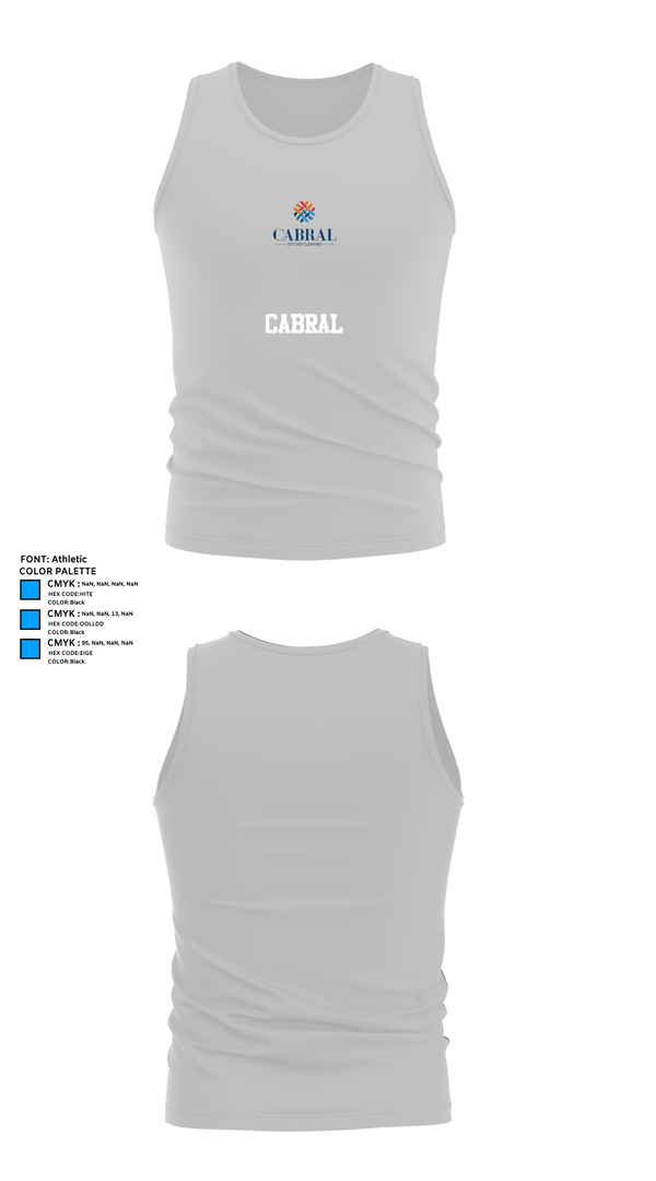 Tank Top, CABRAL, , Teamtime, Team time, sublimation, custom sports apparel, team uniforms, spirit wear, spiritwear, sports uniforms, custom shirts, team store, custom team store, fundraiser sports, apparel fundraiser