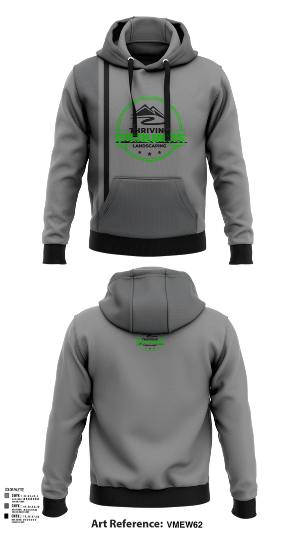 Hoodie, Thriving Grounds Landscaping, , Teamtime, Team time, sublimation, custom sports apparel, team uniforms, spirit wear, spiritwear, sports uniforms, custom shirts, team store, custom team store, fundraiser sports, apparel fundraiser