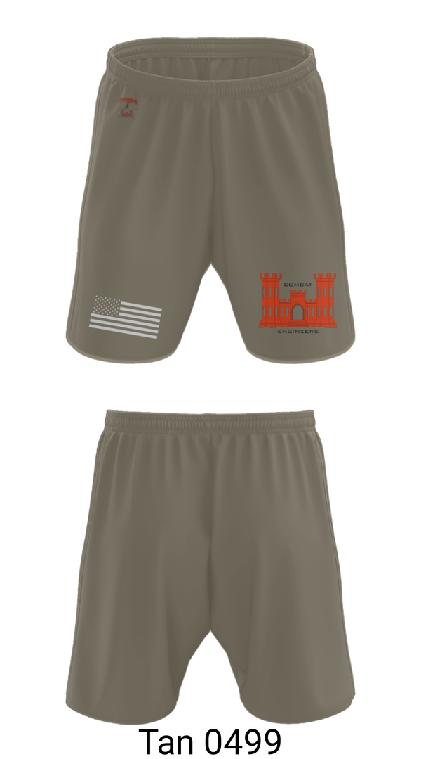 Athletic Shorts With Pockets, 1138th SAPPER Company, Army, Teamtime, Team time, sublimation, custom sports apparel, team uniforms, spirit wear, spiritwear, sports uniforms, custom shirts, team store, custom team store, fundraiser sports, apparel fundraiser