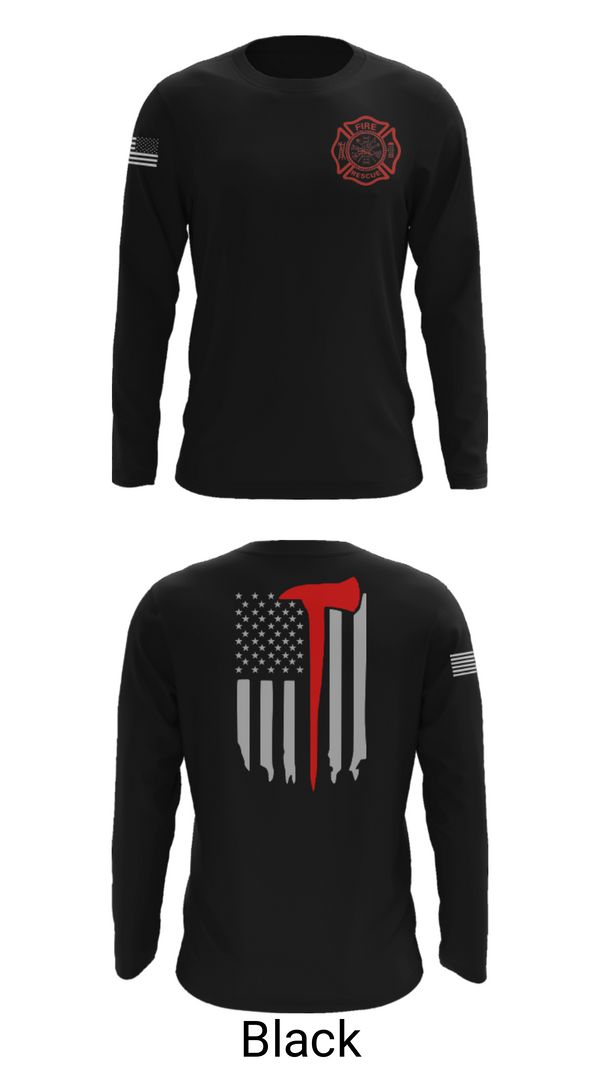 Long Sleeve Performance Shirt, Okay Fire & Rescue, Fire Department, Teamtime, Team time, sublimation, custom sports apparel, team uniforms, spirit wear, spiritwear, sports uniforms, custom shirts, team store, custom team store, fundraiser sports, apparel fundraiser