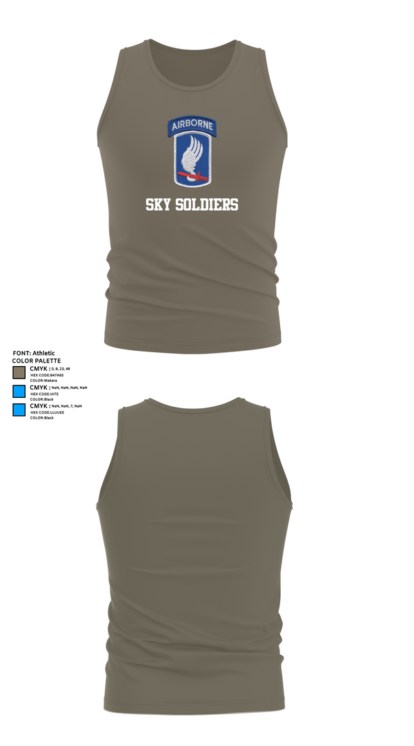 Tank Top, Sky Soldiers, , Teamtime, Team time, sublimation, custom sports apparel, team uniforms, spirit wear, spiritwear, sports uniforms, custom shirts, team store, custom team store, fundraiser sports, apparel fundraiser