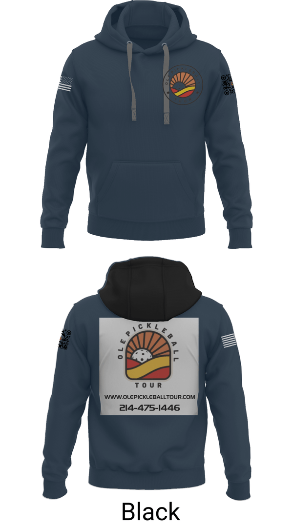Hoodie, Ole Pickleball Tour, , Teamtime, Team time, sublimation, custom sports apparel, team uniforms, spirit wear, spiritwear, sports uniforms, custom shirts, team store, custom team store, fundraiser sports, apparel fundraiser