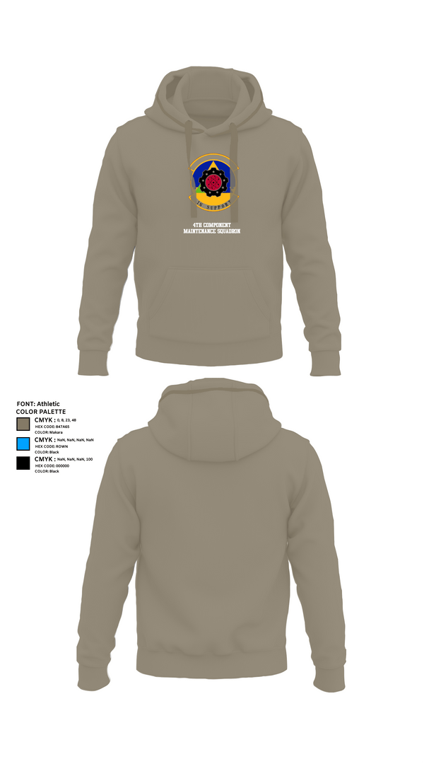 Hoodie, 4th Component Maintenance Squadron, , Teamtime, Team time, sublimation, custom sports apparel, team uniforms, spirit wear, spiritwear, sports uniforms, custom shirts, team store, custom team store, fundraiser sports, apparel fundraiser