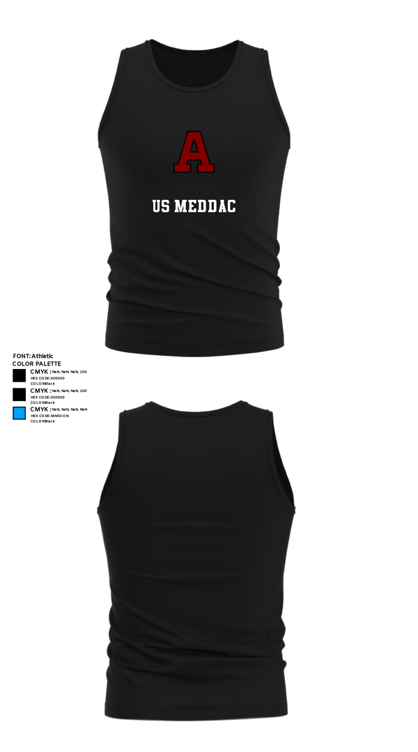 Tank Top, US MEDDAC, Army, Teamtime, Team time, sublimation, custom sports apparel, team uniforms, spirit wear, spiritwear, sports uniforms, custom shirts, team store, custom team store, fundraiser sports, apparel fundraiser