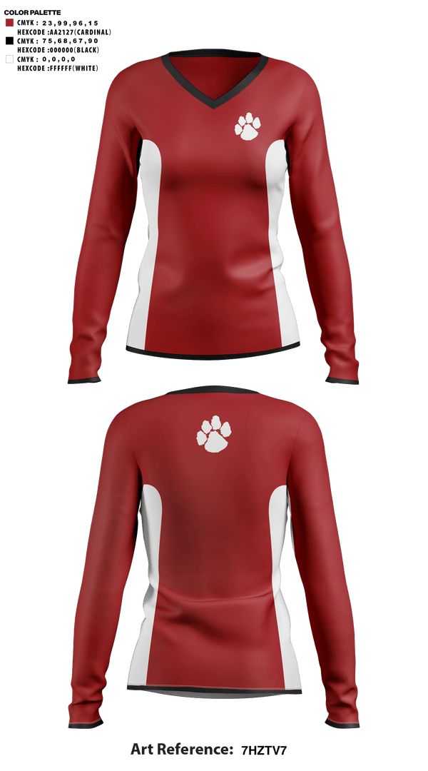 Womens Long Sleeve Vneck Shirt, Asheville High School Cheer, Cheer, Teamtime, Team time, sublimation, custom sports apparel, team uniforms, spirit wear, spiritwear, sports uniforms, custom shirts, team store, custom team store, fundraiser sports, apparel fundraiser