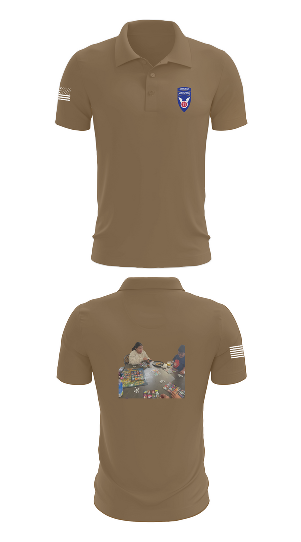 Short Sleeve Performance Polo, 11th ABN DIV WO, , Teamtime, Team time, sublimation, custom sports apparel, team uniforms, spirit wear, spiritwear, sports uniforms, custom shirts, team store, custom team store, fundraiser sports, apparel fundraiser