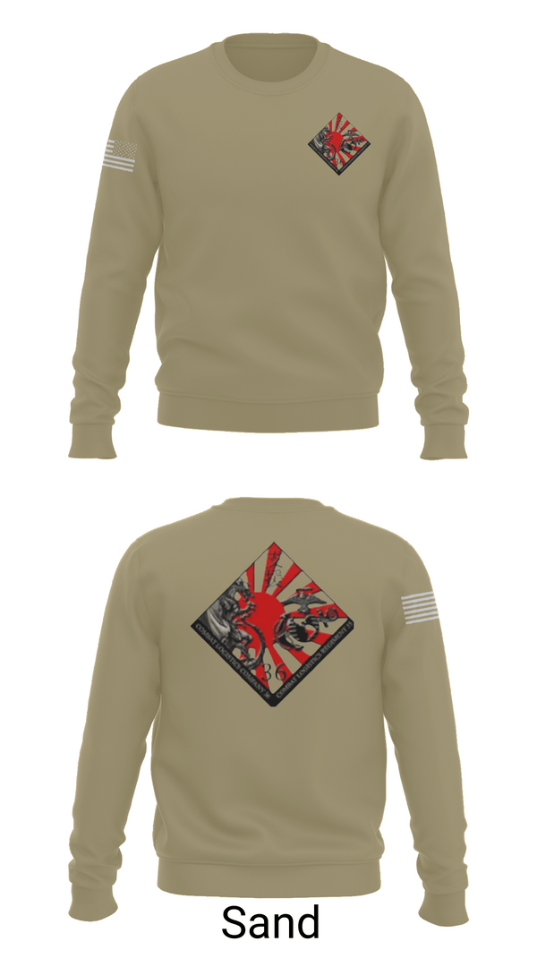 Crew Neck Sweatshirt, CLC 36 SUPPLY, Marines, Teamtime, Team time, sublimation, custom sports apparel, team uniforms, spirit wear, spiritwear, sports uniforms, custom shirts, team store, custom team store, fundraiser sports, apparel fundraiser