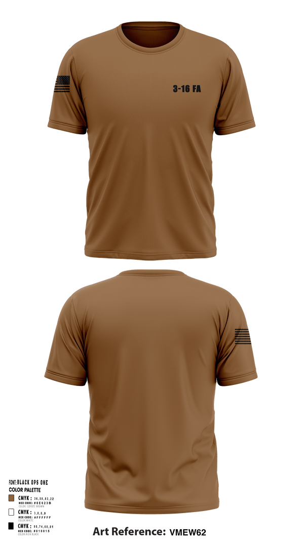 Short Sleeve Performance Shirt, 3-16 FA, Army, Teamtime, Team time, sublimation, custom sports apparel, team uniforms, spirit wear, spiritwear, sports uniforms, custom shirts, team store, custom team store, fundraiser sports, apparel fundraiser