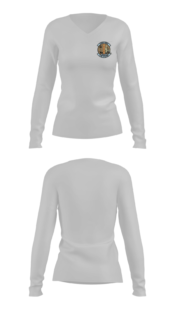 Women's Long Sleeve Vneck Shirt, A Co.2-10 AHB, , Teamtime, Team time, sublimation, custom sports apparel, team uniforms, spirit wear, spiritwear, sports uniforms, custom shirts, team store, custom team store, fundraiser sports, apparel fundraiser