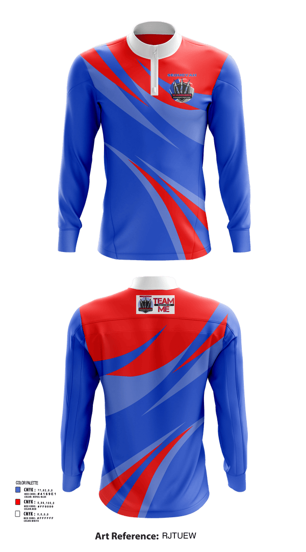 Quarter Zip Jacket, Lady Warriors, Women's Volleyball, Teamtime, Team time, sublimation, custom sports apparel, team uniforms, spirit wear, spiritwear, sports uniforms, custom shirts, team store, custom team store, fundraiser sports, apparel fundraiser