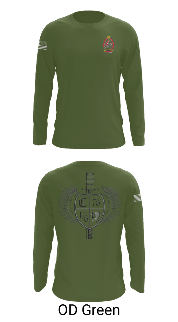 Long Sleeve Performance Shirt, 1/6 Charlie company, , Teamtime, Team time, sublimation, custom sports apparel, team uniforms, spirit wear, spiritwear, sports uniforms, custom shirts, team store, custom team store, fundraiser sports, apparel fundraiser