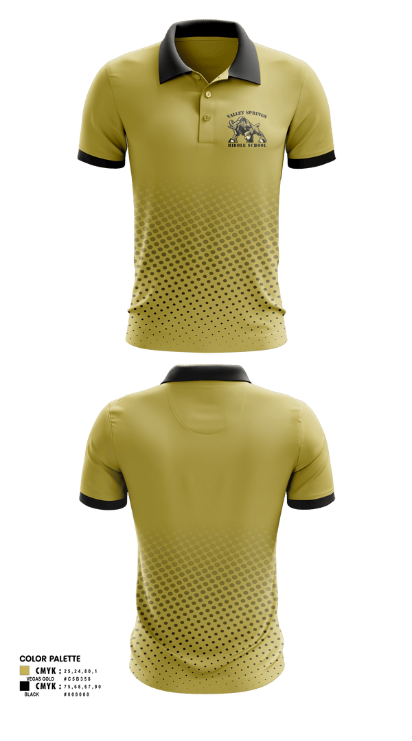 Short Sleeve Performance Polo, Valley Springs Middle School, Spirit Store, Teamtime, Team time, sublimation, custom sports apparel, team uniforms, spirit wear, spiritwear, sports uniforms, custom shirts, team store, custom team store, fundraiser sports, apparel fundraiser