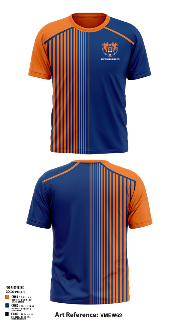 Short Sleeve Performance Shirt, North Point Grizzlies, Golf, Teamtime, Team time, sublimation, custom sports apparel, team uniforms, spirit wear, spiritwear, sports uniforms, custom shirts, team store, custom team store, fundraiser sports, apparel fundraiser
