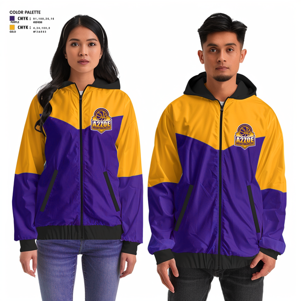 Windbreaker, A2Zoe Basketball, Men's Basketball, Teamtime, Team time, sublimation, custom sports apparel, team uniforms, spirit wear, spiritwear, sports uniforms, custom shirts, team store, custom team store, fundraiser sports, apparel fundraiser