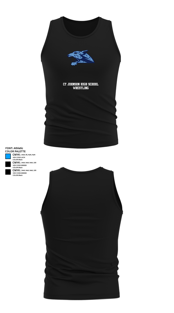 Tank Top, CT Johnson High School Wrestling, Wrestling, Teamtime, Team time, sublimation, custom sports apparel, team uniforms, spirit wear, spiritwear, sports uniforms, custom shirts, team store, custom team store, fundraiser sports, apparel fundraiser