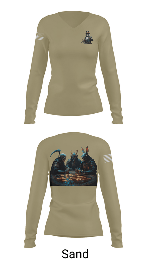 Womens Long Sleeve Vneck Shirt, Emory S. Land, , Teamtime, Team time, sublimation, custom sports apparel, team uniforms, spirit wear, spiritwear, sports uniforms, custom shirts, team store, custom team store, fundraiser sports, apparel fundraiser