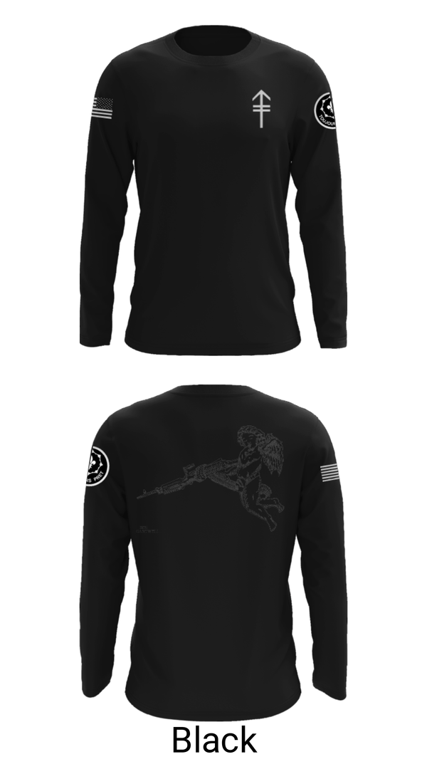 Long Sleeve Performance Shirt, 2/2 3rd PLT Weapon SquadE TRP 3RD PLT WEAPONS SQUAD, Army, Teamtime, Team time, sublimation, custom sports apparel, team uniforms, spirit wear, spiritwear, sports uniforms, custom shirts, team store, custom team store, fundraiser sports, apparel fundraiser