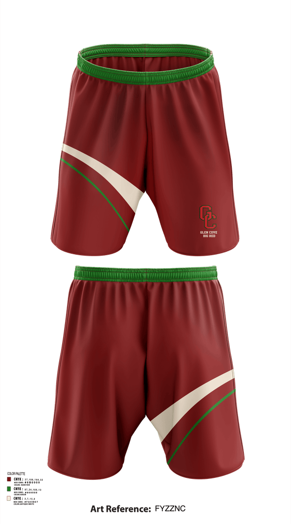 Athletic Shorts With Pockets, Glen Cove Big Red, Track & Field, Teamtime, Team time, sublimation, custom sports apparel, team uniforms, spirit wear, spiritwear, sports uniforms, custom shirts, team store, custom team store, fundraiser sports, apparel fundraiser