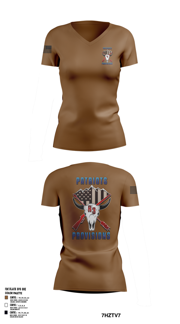 Womens Short Sleeve Vneck Shirt, Patriots Provisions LLC, , Teamtime, Team time, sublimation, custom sports apparel, team uniforms, spirit wear, spiritwear, sports uniforms, custom shirts, team store, custom team store, fundraiser sports, apparel fundraiser
