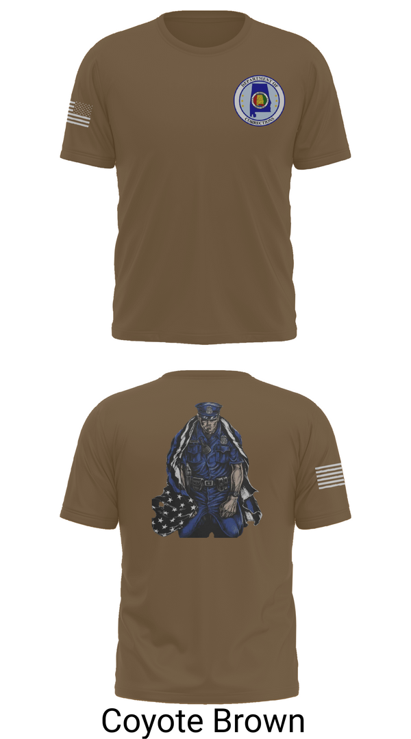 Short Sleeve Performance Shirt, Alabama Department of Corrections, Police, Teamtime, Team time, sublimation, custom sports apparel, team uniforms, spirit wear, spiritwear, sports uniforms, custom shirts, team store, custom team store, fundraiser sports, apparel fundraiser