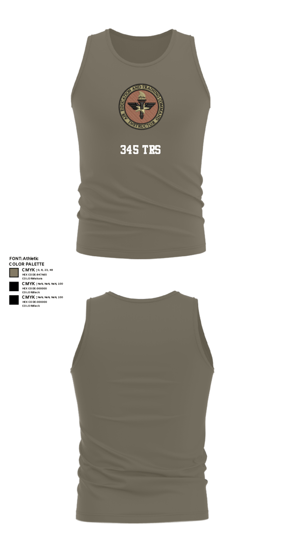 Tank Top, 345 TRS, Air Force, Teamtime, Team time, sublimation, custom sports apparel, team uniforms, spirit wear, spiritwear, sports uniforms, custom shirts, team store, custom team store, fundraiser sports, apparel fundraiser