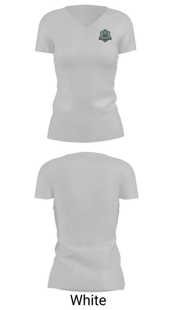 Womens Short Sleeve Vneck Shirt, Daddy’s Beard Company, , Teamtime, Team time, sublimation, custom sports apparel, team uniforms, spirit wear, spiritwear, sports uniforms, custom shirts, team store, custom team store, fundraiser sports, apparel fundraiser