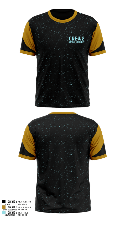 Short Sleeve Performance Shirt, CREW2, Cross Country, Teamtime, Team time, sublimation, custom sports apparel, team uniforms, spirit wear, spiritwear, sports uniforms, custom shirts, team store, custom team store, fundraiser sports, apparel fundraiser