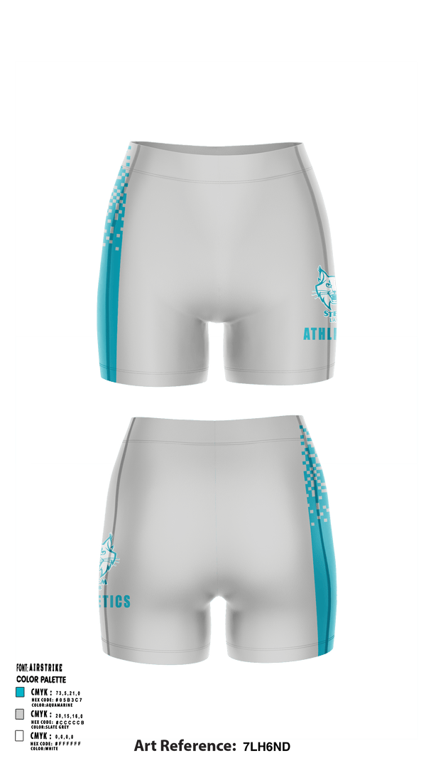 Womens Compression Shorts, Stem Lab K-8 School, Spirit Store, Teamtime, Team time, sublimation, custom sports apparel, team uniforms, spirit wear, spiritwear, sports uniforms, custom shirts, team store, custom team store, fundraiser sports, apparel fundraiser