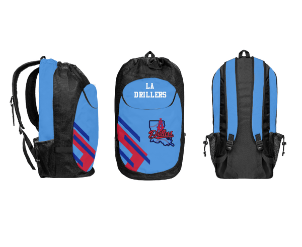 Gear Bag, La Drillers, Baseball, Teamtime, Team time, sublimation, custom sports apparel, team uniforms, spirit wear, spiritwear, sports uniforms, custom shirts, team store, custom team store, fundraiser sports, apparel fundraiser