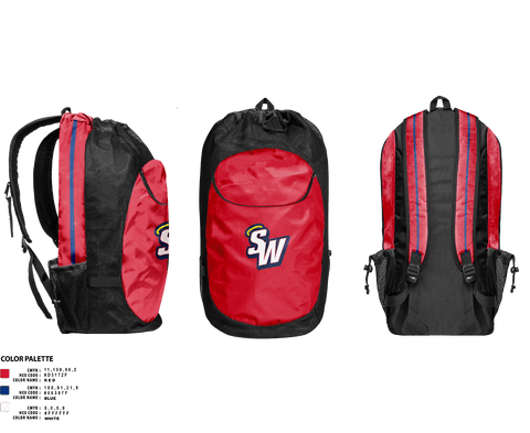 Gear Bag, Southern Wayne High School Basketball, Men's Basketball, Teamtime, Team time, sublimation, custom sports apparel, team uniforms, spirit wear, spiritwear, sports uniforms, custom shirts, team store, custom team store, fundraiser sports, apparel fundraiser