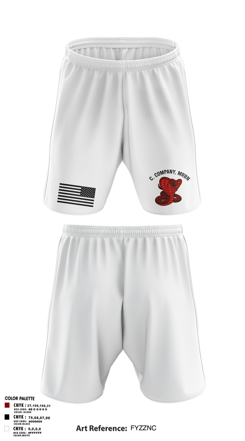 Athletic Shorts With Pockets, C. Company, MRBn, Army, Teamtime, Team time, sublimation, custom sports apparel, team uniforms, spirit wear, spiritwear, sports uniforms, custom shirts, team store, custom team store, fundraiser sports, apparel fundraiser