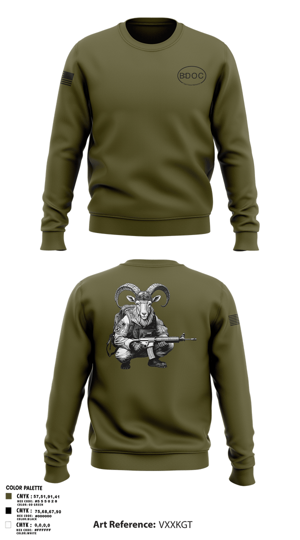 Crew Neck Sweatshirt, 1-87, Army, Teamtime, Team time, sublimation, custom sports apparel, team uniforms, spirit wear, spiritwear, sports uniforms, custom shirts, team store, custom team store, fundraiser sports, apparel fundraiser