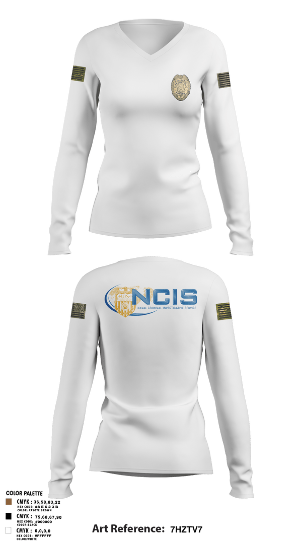 Womens Long Sleeve Vneck Shirt, CID, Navy, Teamtime, Team time, sublimation, custom sports apparel, team uniforms, spirit wear, spiritwear, sports uniforms, custom shirts, team store, custom team store, fundraiser sports, apparel fundraiser