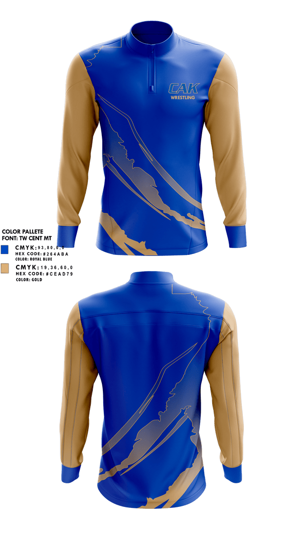 Quarter Zip Jacket, Christian Academy of Knoxville Wrestling, Wrestling, Teamtime, Team time, sublimation, custom sports apparel, team uniforms, spirit wear, spiritwear, sports uniforms, custom shirts, team store, custom team store, fundraiser sports, apparel fundraiser