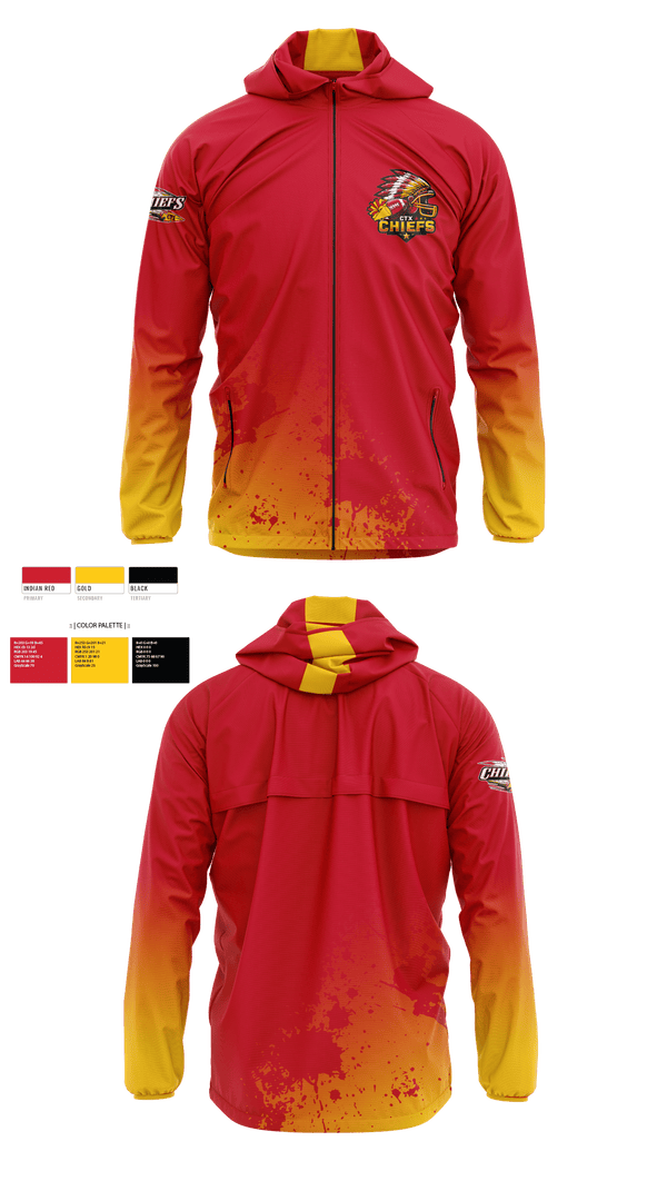Windbreaker, CTX Chiefs, Football, Teamtime, Team time, sublimation, custom sports apparel, team uniforms, spirit wear, spiritwear, sports uniforms, custom shirts, team store, custom team store, fundraiser sports, apparel fundraiser