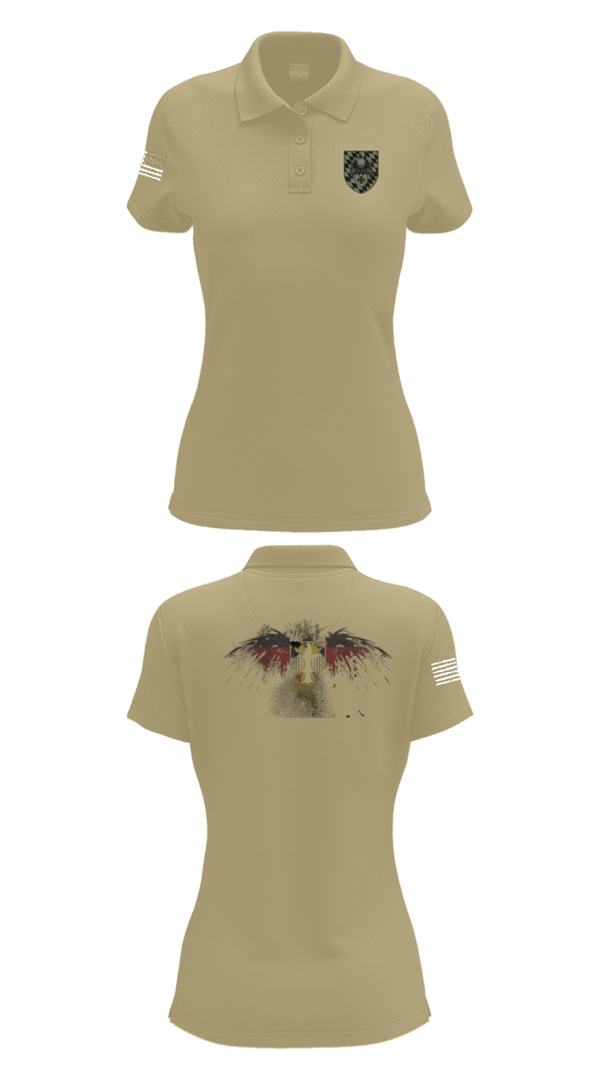 Women's Short Sleeve Performance Polo, 3./HSchRgt1, Army, Teamtime, Team time, sublimation, custom sports apparel, team uniforms, spirit wear, spiritwear, sports uniforms, custom shirts, team store, custom team store, fundraiser sports, apparel fundraiser