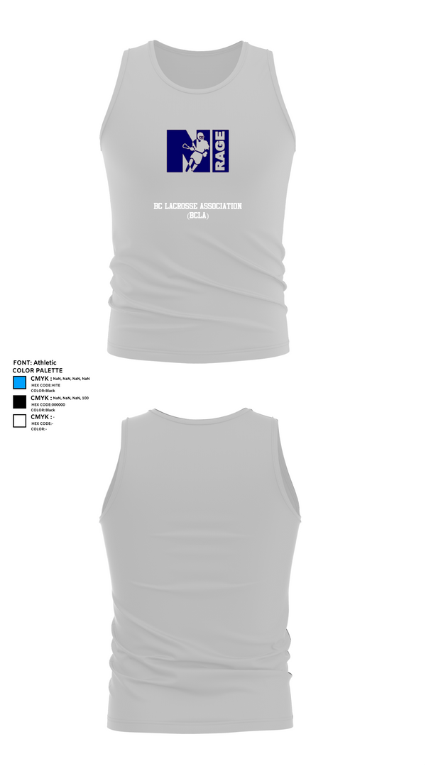 Tank Top, BC Lacrosse Association (BCLA), Men's Lacrosse, Teamtime, Team time, sublimation, custom sports apparel, team uniforms, spirit wear, spiritwear, sports uniforms, custom shirts, team store, custom team store, fundraiser sports, apparel fundraiser