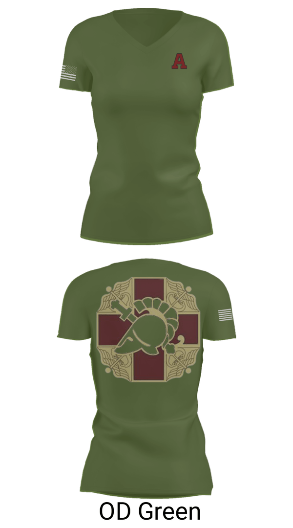 Women's Short Sleeve Vneck Shirt, US MEDDAC, Army, Teamtime, Team time, sublimation, custom sports apparel, team uniforms, spirit wear, spiritwear, sports uniforms, custom shirts, team store, custom team store, fundraiser sports, apparel fundraiser