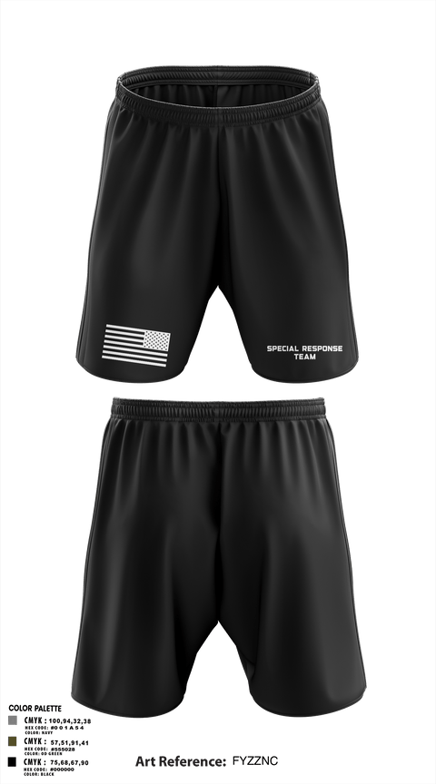 Athletic Shorts With Pockets, Special Response Team, Police, Teamtime, Team time, sublimation, custom sports apparel, team uniforms, spirit wear, spiritwear, sports uniforms, custom shirts, team store, custom team store, fundraiser sports, apparel fundraiser