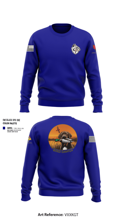 Crew Neck Sweatshirt, Bird dawgs, Army, Teamtime, Team time, sublimation, custom sports apparel, team uniforms, spirit wear, spiritwear, sports uniforms, custom shirts, team store, custom team store, fundraiser sports, apparel fundraiser