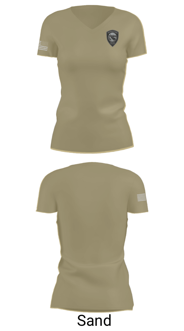 Womens Short Sleeve Vneck Shirt, Morristown Police Department, Police, Teamtime, Team time, sublimation, custom sports apparel, team uniforms, spirit wear, spiritwear, sports uniforms, custom shirts, team store, custom team store, fundraiser sports, apparel fundraiser