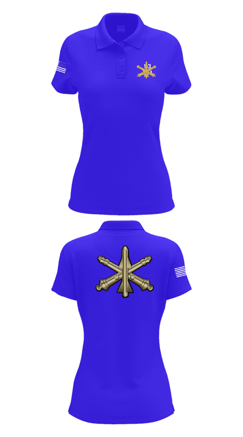 Women's Short Sleeve Performance Polo, 1/3 ADA, Army, Teamtime, Team time, sublimation, custom sports apparel, team uniforms, spirit wear, spiritwear, sports uniforms, custom shirts, team store, custom team store, fundraiser sports, apparel fundraiser