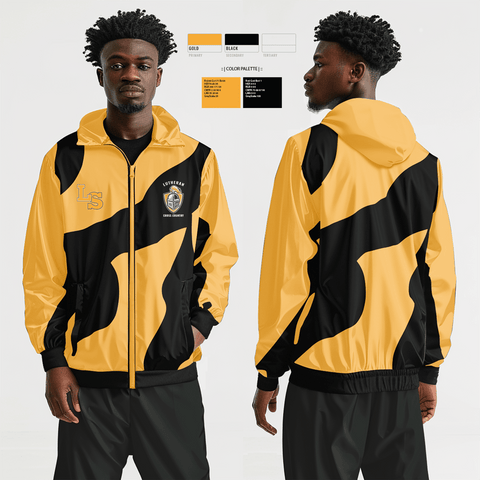 Windbreaker, Lutheran High School South Cross Country, Cross Country, Teamtime, Team time, sublimation, custom sports apparel, team uniforms, spirit wear, spiritwear, sports uniforms, custom shirts, team store, custom team store, fundraiser sports, apparel fundraiser