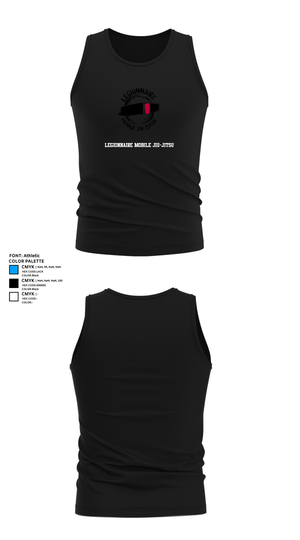 Tank Top, Legionnaire Mobile Jiu-Jitsu, , Teamtime, Team time, sublimation, custom sports apparel, team uniforms, spirit wear, spiritwear, sports uniforms, custom shirts, team store, custom team store, fundraiser sports, apparel fundraiser