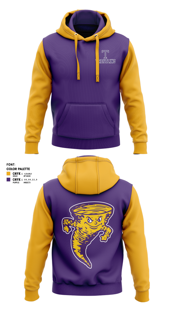 Hoodie, Taylorville Wrestling Club, Wrestling, Teamtime, Team time, sublimation, custom sports apparel, team uniforms, spirit wear, spiritwear, sports uniforms, custom shirts, team store, custom team store, fundraiser sports, apparel fundraiser