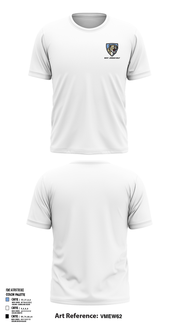 Short Sleeve Performance Shirt, West Jordan High School Golf, Golf, Teamtime, Team time, sublimation, custom sports apparel, team uniforms, spirit wear, spiritwear, sports uniforms, custom shirts, team store, custom team store, fundraiser sports, apparel fundraiser