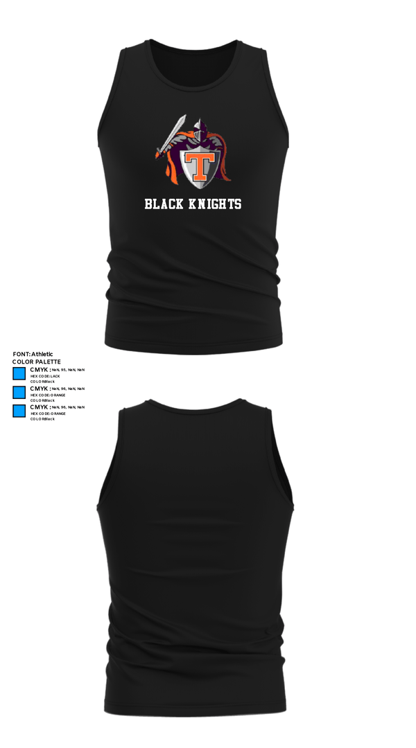 Tank Top, Black Knights, Wrestling, Teamtime, Team time, sublimation, custom sports apparel, team uniforms, spirit wear, spiritwear, sports uniforms, custom shirts, team store, custom team store, fundraiser sports, apparel fundraiser