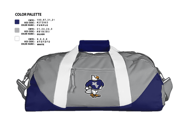 Duffle Bag, Mountain Valley Falcons Field Hockey, Field Hockey, Teamtime, Team time, sublimation, custom sports apparel, team uniforms, spirit wear, spiritwear, sports uniforms, custom shirts, team store, custom team store, fundraiser sports, apparel fundraiser