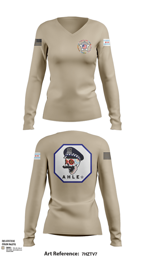 Womens Long Sleeve Vneck Shirt, Cpd, Police, Teamtime, Team time, sublimation, custom sports apparel, team uniforms, spirit wear, spiritwear, sports uniforms, custom shirts, team store, custom team store, fundraiser sports, apparel fundraiser