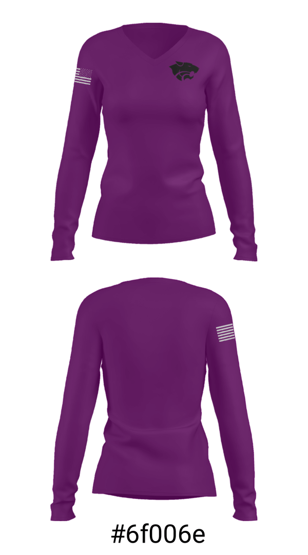 Women's Long Sleeve Vneck Shirt, Snake River High School Softball, Softball, Teamtime, Team time, sublimation, custom sports apparel, team uniforms, spirit wear, spiritwear, sports uniforms, custom shirts, team store, custom team store, fundraiser sports, apparel fundraiser